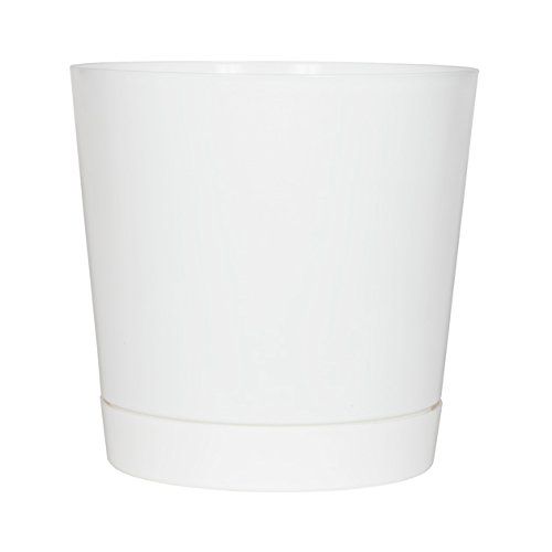 Photo 1 of Novelty Full Depth Cylinder Pot, White, 14-inch