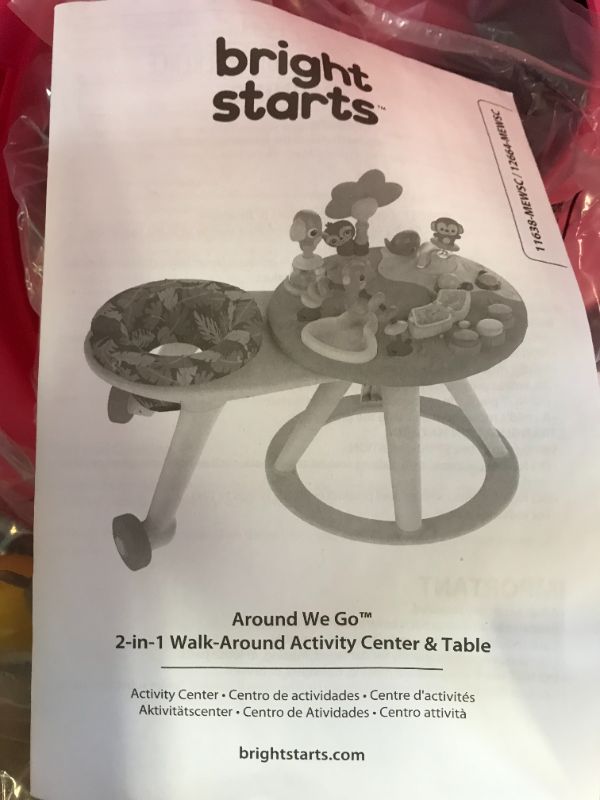 Photo 2 of Bright Starts Around We Go 2-in-1 Walk-Around Activity Center and Table