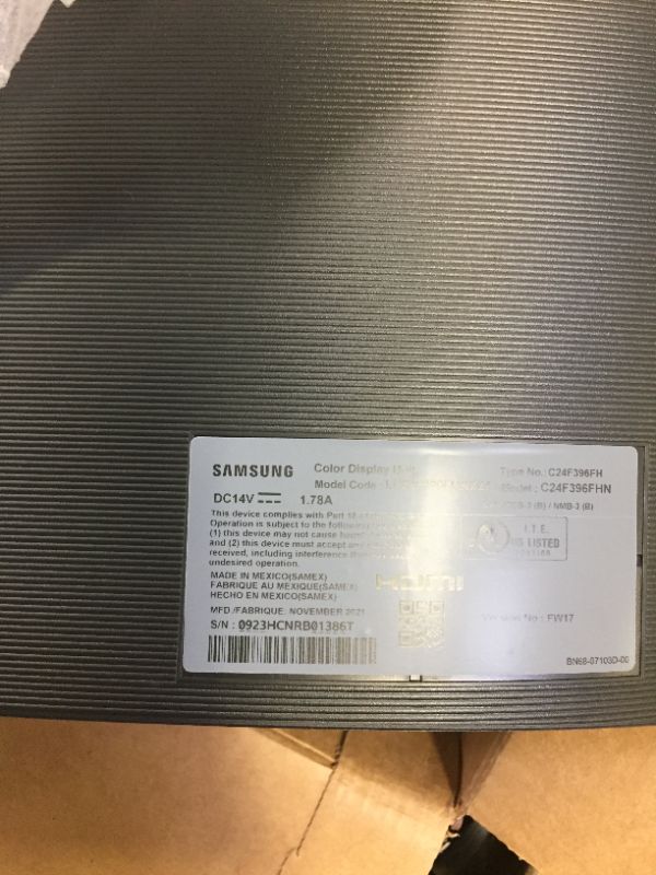 Photo 5 of Samsung 24" Curved LED Monitor Full HD 1920x1080 Resolution