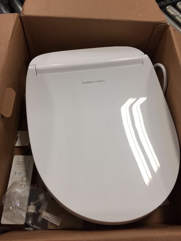 Photo 2 of Coway Bidetmega 400E Elongated-Electronic Bidet Seat, White