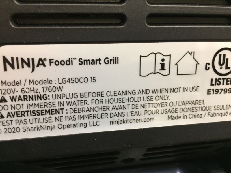 Photo 7 of Ninja Foodi Smart 5-in-1 Indoor Grill and Smart Cook System