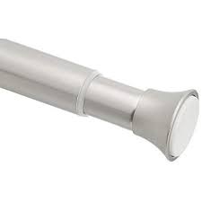 Photo 1 of Basics Rust Resistant Easy to Install Tension Shower Doorway Curtain Rod, 36-54"