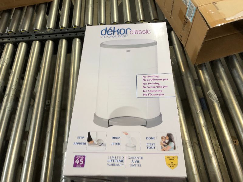 Photo 5 of Dekor Classic Hands-Free Diaper Pail, 1 Refill