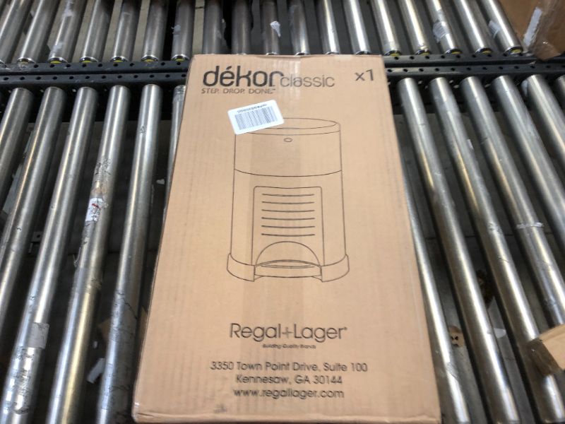 Photo 3 of Dekor Classic Hands-Free Diaper Pail, 1 Refill