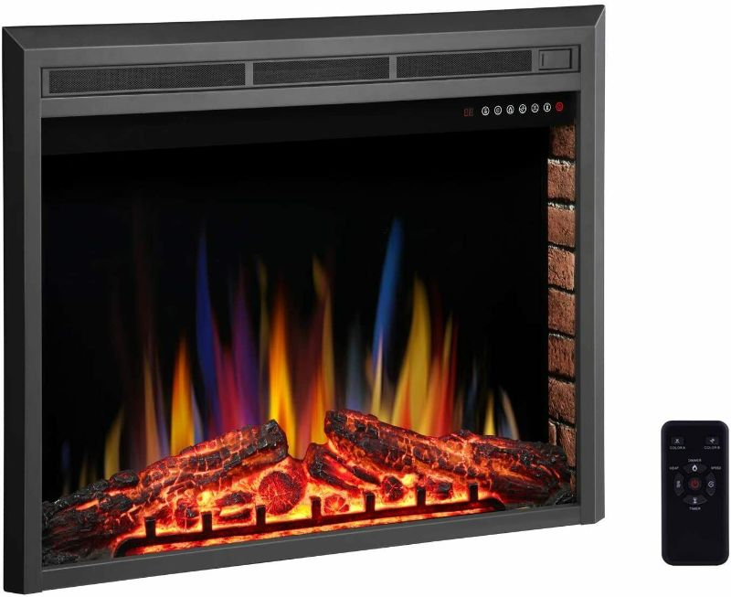 Photo 1 of RW Flame 36'' Electric Fireplace Insert Multi Color Timer Touch Screen Remote
** NOT IN BOX **
(( MISSING REMOTE CONTROL ))