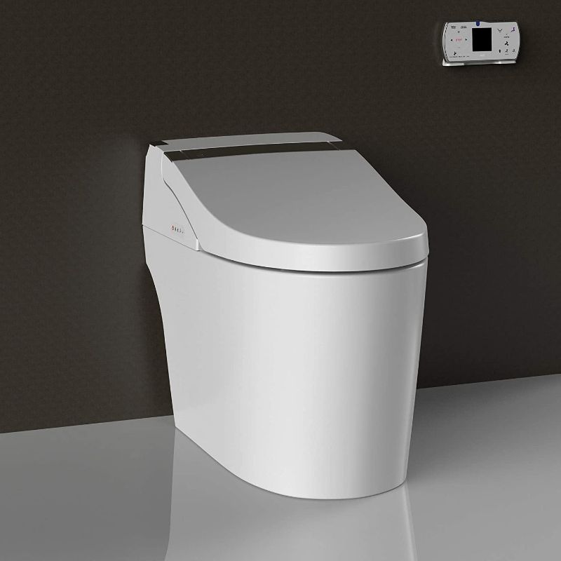 Photo 1 of WOODBRIDGE B0960S WHITE Intelligent Smart Toilet, Massage Washing, Open & Close, Auto Flush,Heated Integrated Multi Function Remote Control, with Advance Bidet and Soft Closing Seat
