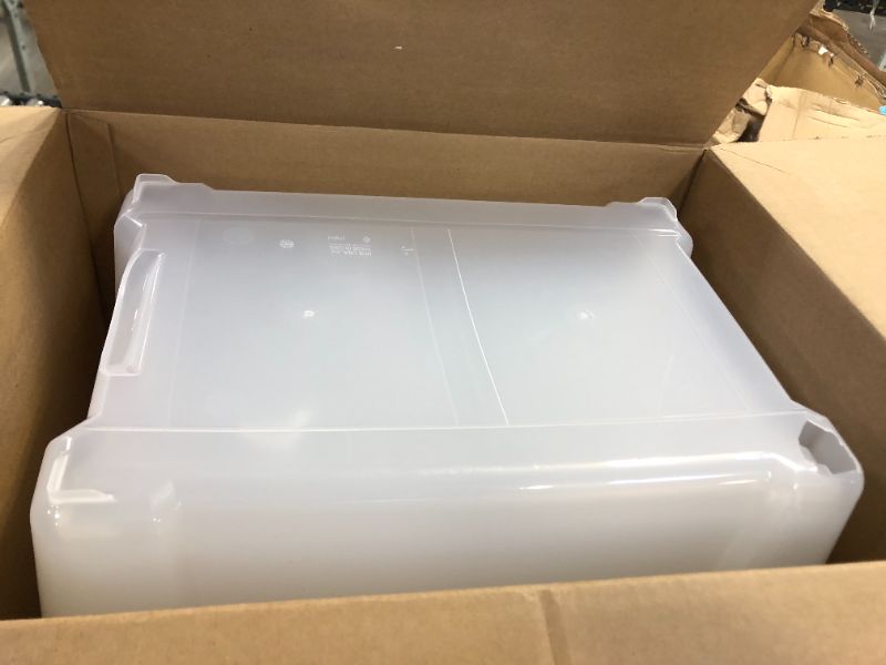 Photo 4 of IRIS USA 54 Qt Clear Plastic Storage Box with Latches, 6 Pack