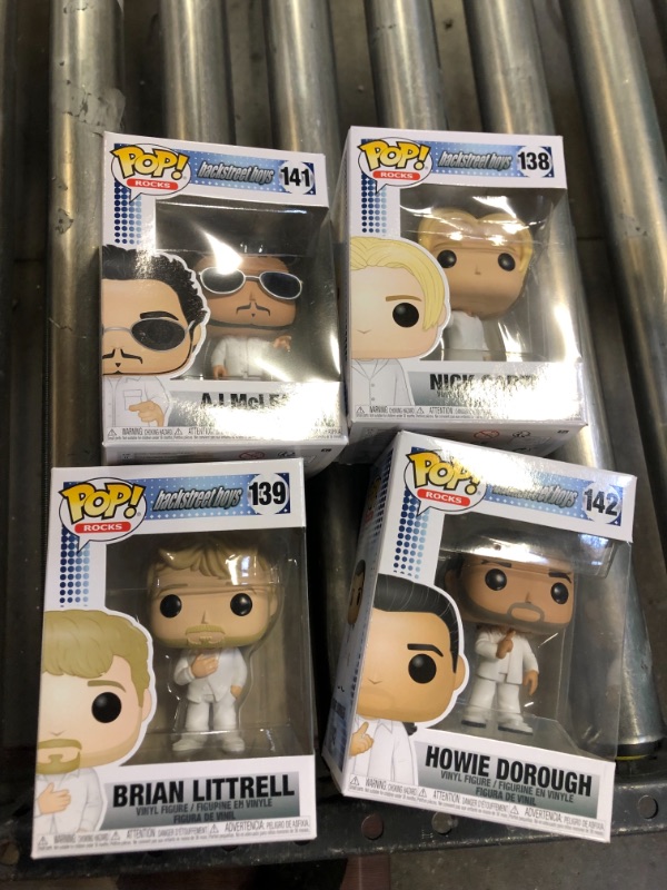 Photo 2 of Funko Rocks: Pop! Backstreet Boys - Nick Carter, Brian Littrell, Kevin Richardson, AJ Mclean, Howie Dorough
