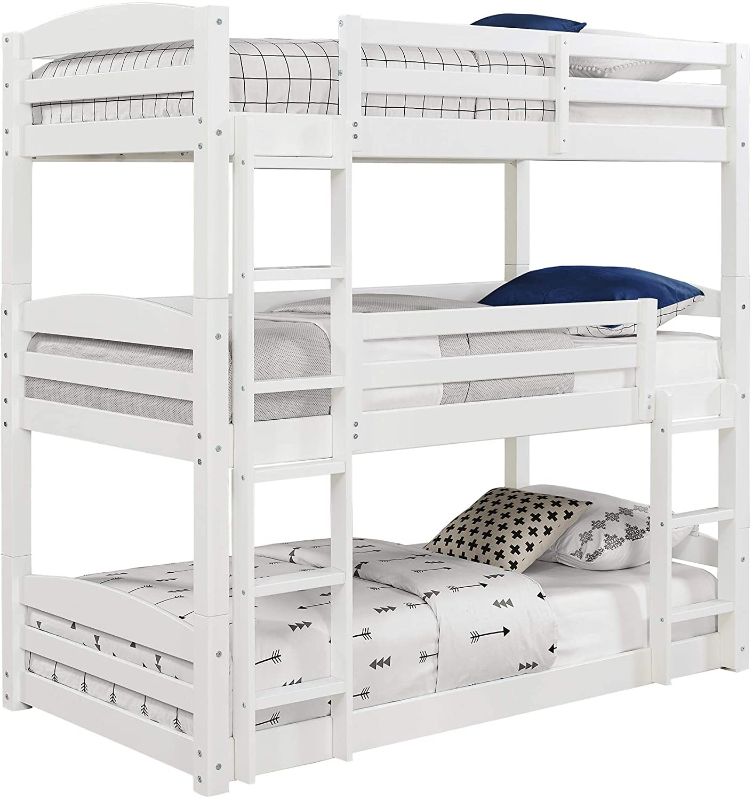 Photo 1 of Dorel Living Sierra Twin Triple Bunk Bed in White BOX 2 OF 2 ONLY MISSING BOX 1 
