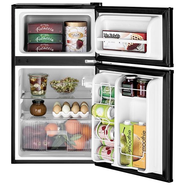 Photo 2 of 3.1 cu ft Compact Black Refrigerator
