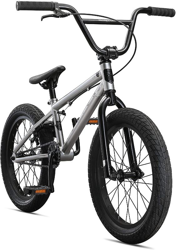 Photo 1 of Mongoose Legion Freestyle Sidewalk BMX Bike for-Kids, -Children and Beginner-Level to Advanced Riders, 16-20-inch Wheels, Hi-Ten Steel Frame, Micro Drive 25x9T BMX Gearing
