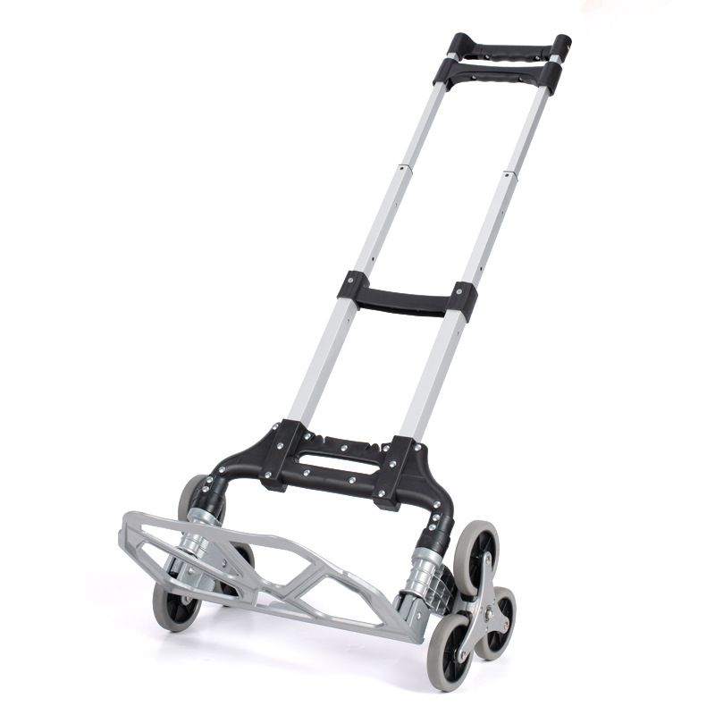 Photo 1 of 80kg Portable Folding Hand Trolley Aluminium Alloy Climbing Stairs Hand Cart for Shopping
