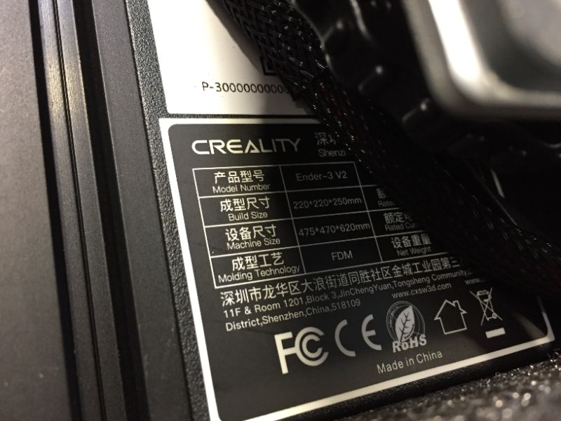 Photo 3 of Official Creality Ender 3 V2 3D Printer Upgraded Integrated Structure Design with Silent Motherboard MeanWell Power Supply and Carborundum Glass Platform 8.66x8.66x9.84 Inch Printing Size
