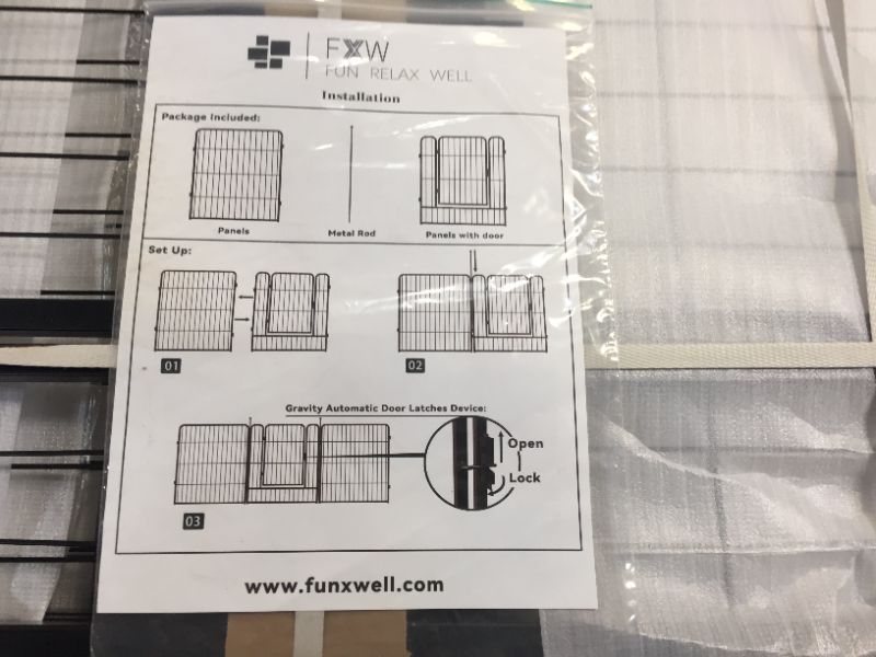 Photo 6 of Dog Pen Extra Large Indoor Outdoor Dog Fence Playpen Heavy Duty 16/8 Panels 24 32 40 Inches Exercise Pen Dog Crate Cage Kennel
