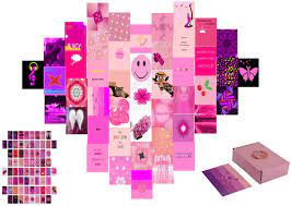 Photo 1 of  DonyaPri Wall Collage Kit Pink - Pink Room Decor