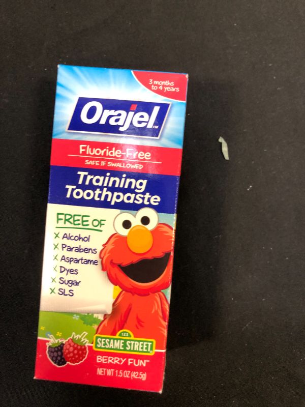 Photo 1 of Orajel - Training Toothpaste - Berry Fun Sesame Street 1.50 oz  Exp---01-2023
