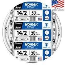 Photo 1 of 15 ft. 14/2 Solid Romex SIMpull CU NM-B W/G Wire
