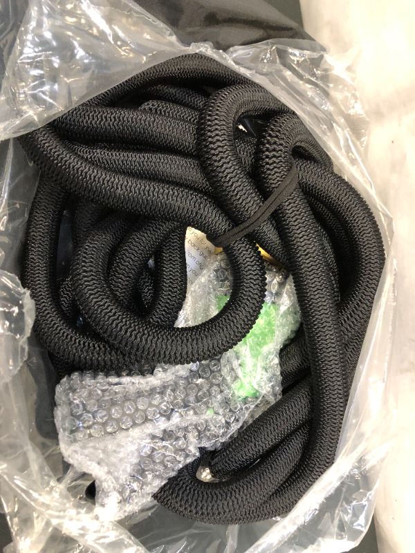 Photo 1 of Flexible Garden Hose 100ft | Superior Lightweight Shrinking Hose | Never Kink Expandable Hose 100 ft | Black Leak Proof Retractable Hose 100 ft | Solid 3/4" Brass Connectors | 10 Function Hose Sprayer
