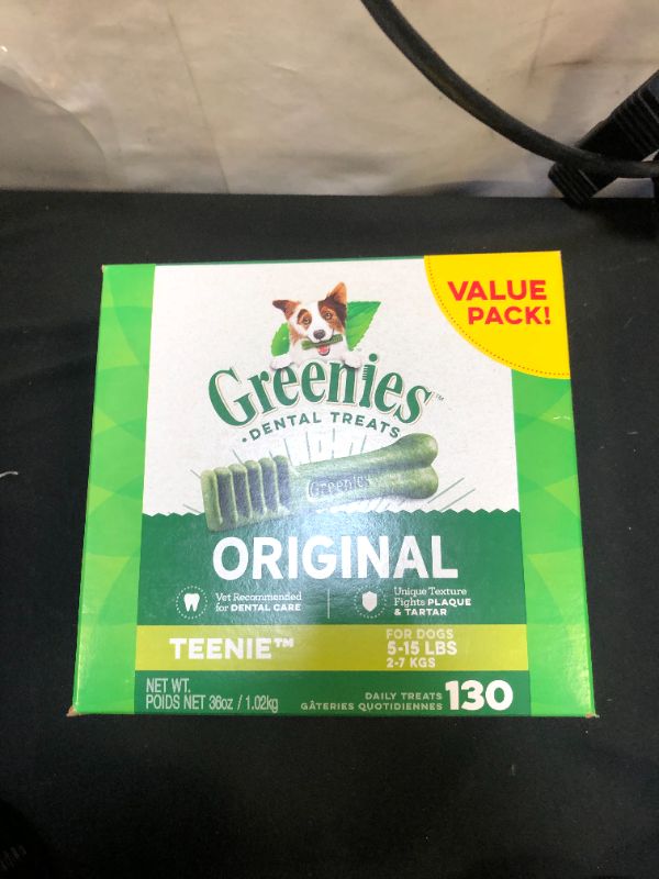 Photo 3 of Greenies Teenie Dental Dog Treats, 130 count
exp feb 2022