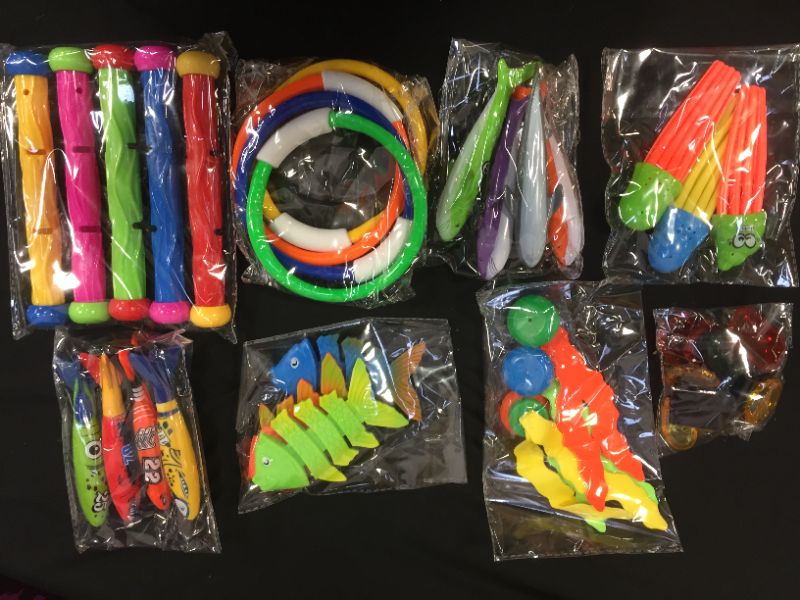 Photo 1 of 36PC DIVING SWIMMING POOL TOYS FOR KIDS UNDERWATER
