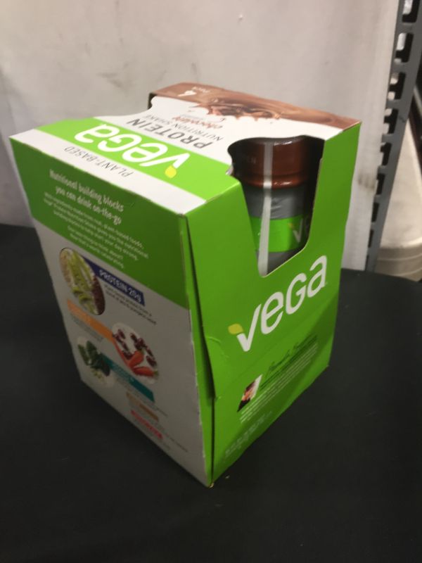 Photo 2 of 
Vega Protein + Shake Drink, 11 OZ, 4 CT CHOCOLATE EXP12/22021
