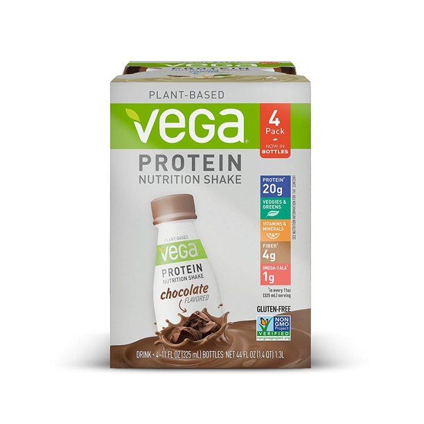 Photo 1 of 
Vega Protein + Shake Drink, 11 OZ, 4 CT CHOCOLATE EXP12/22021
