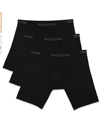 Photo 1 of Fruit of the Loom Men's Premium Luxe Modal Blend Boxer Briefs 5PK LARGE
