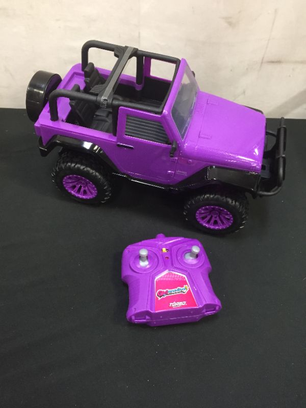 Photo 3 of Jada Toys GIRLMAZING Big Foot Jeep R/C Vehicle (1:16 Scale), Purple
