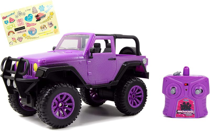 Photo 1 of Jada Toys GIRLMAZING Big Foot Jeep R/C Vehicle (1:16 Scale), Purple
