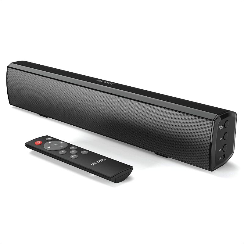 Photo 1 of Majority Bowfell Small Sound Bar for TV with Bluetooth, RCA, USB, Opt, AUX Connection, Mini Sound/Audio System for TV Speakers/Home Theater, Gaming, Projectors, 50 watt, 15 inch
