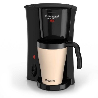 Photo 1 of BLACK+DECKER Personal Coffee Maker with Travel Mug - Black DCM18
