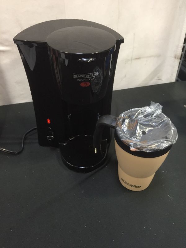 Photo 2 of BLACK+DECKER Personal Coffee Maker with Travel Mug - Black DCM18
