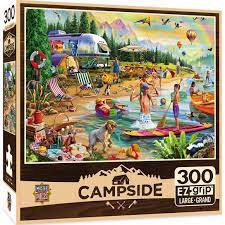 Photo 1 of CAMPSIDE - DAY AT THE LAKE 300 PIECE EZ GRIP PUZZLE
