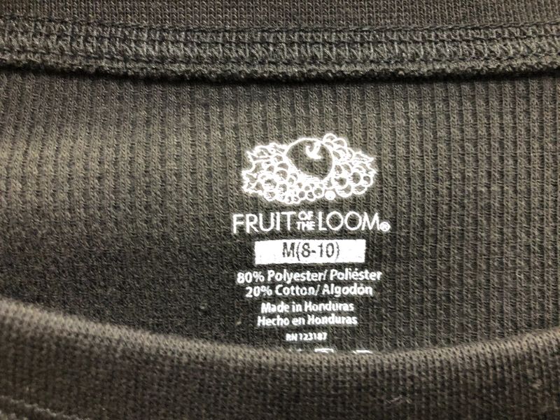 Photo 2 of Kid's Fruit of the Loom Long Sleeve Shirt Black Color Size M (8-10)