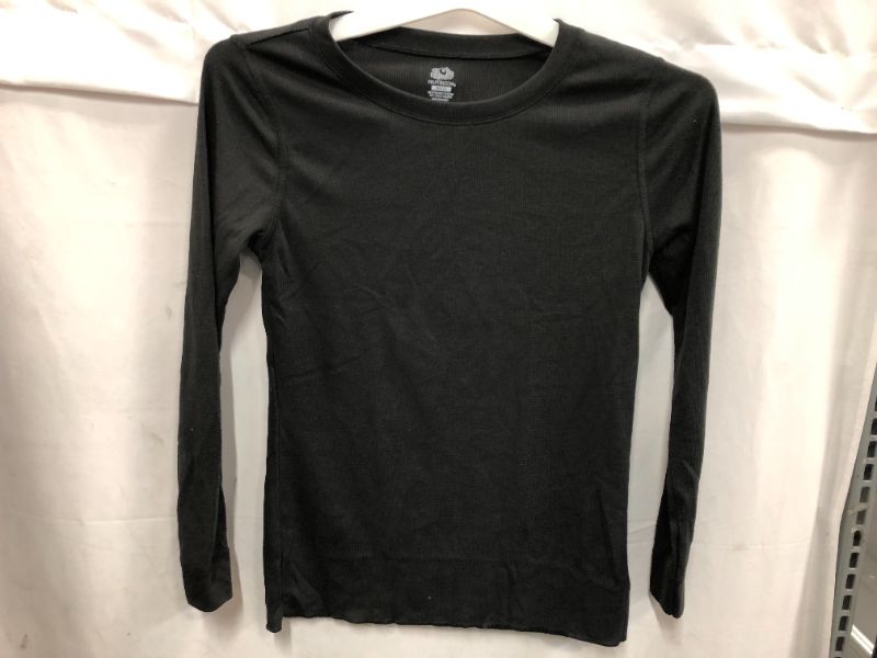 Photo 1 of Kid's Fruit of the Loom Long Sleeve Shirt Black Color Size M (8-10)