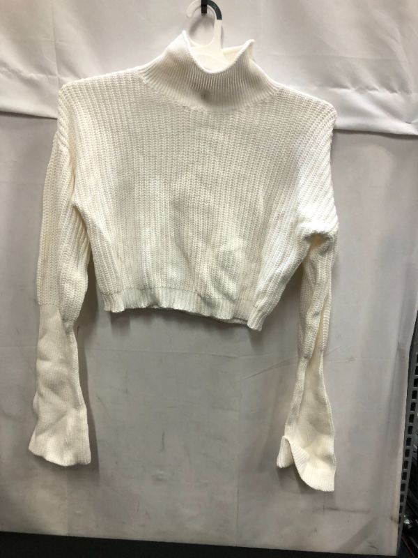 Photo 1 of Drumroll - Turtleneck Ribbed Crop Sweater Size L