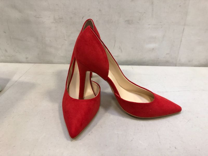 Photo 1 of JENN ARDOR Stiletto High Heel Shoes-Pointed, Closed Toe Classic Slip On Dress Pumps-RED SIZE 9