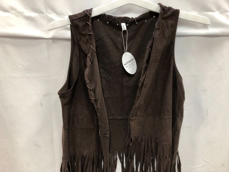 Photo 1 of Hotouch Women Fringe Vest Suede Tassels 70s hippie clothes open -front Size L