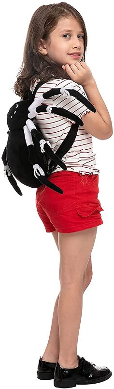 Photo 1 of Halloween Plush Spider Backpack for Kids, Cute\ Backpack School Bag, Halloween \