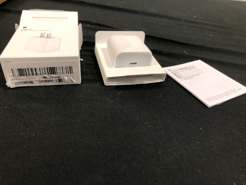 Photo 3 of Apple - 20W USB-C Power Adapter - White
