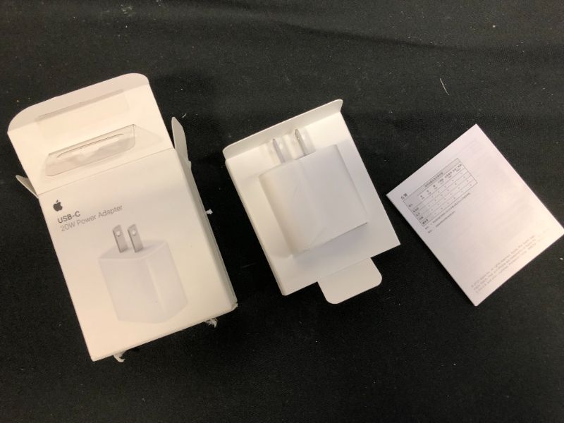 Photo 2 of Apple - 20W USB-C Power Adapter - White
