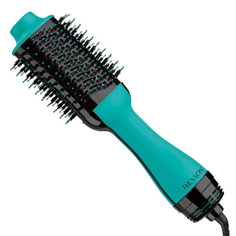 Photo 1 of REVLON One Step Hair Dryer And Volumizer Hot Air Brush, Teal
