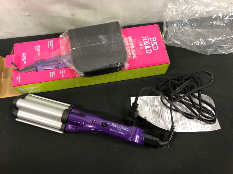 Photo 4 of Bed Head Wave Artist Ceramic Deep Hair Waver for Beachy Waves, Purple---tested--
