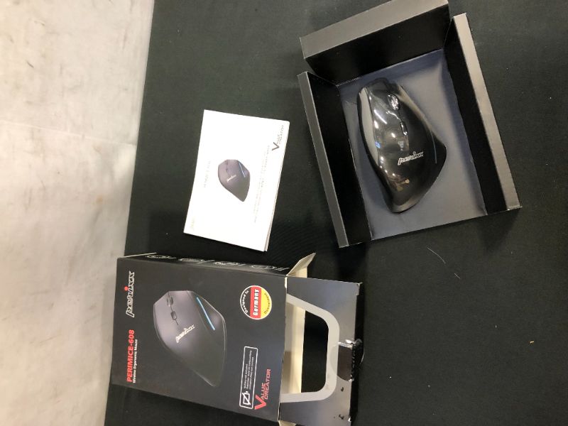 Photo 2 of 2.4 GHz Wireless Vertical Mouse, Right Handed Design, Black, Perixx PERIMICE-608
