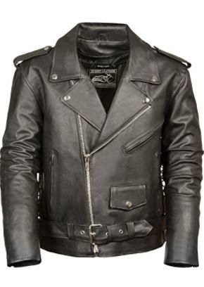 Photo 1 of Event Biker Leather Men's Basic Motorcycle Jacket with Pockets 2XL