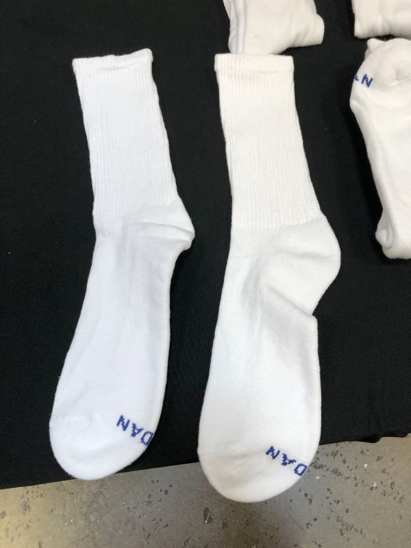 Photo 2 of 12 Pair White Long Men's Socks 9-14