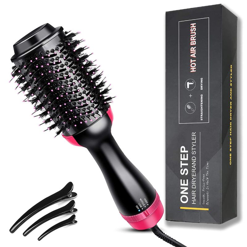 Photo 1 of 1100 Watt Pro Collection One step hair dryer and styler volumizer,Hair Dryer Brush,Hot Air Brush,Hot Air Comb,Straightener&Curly Brush Suitable for All Hair Styles(2021 Upgrade)
