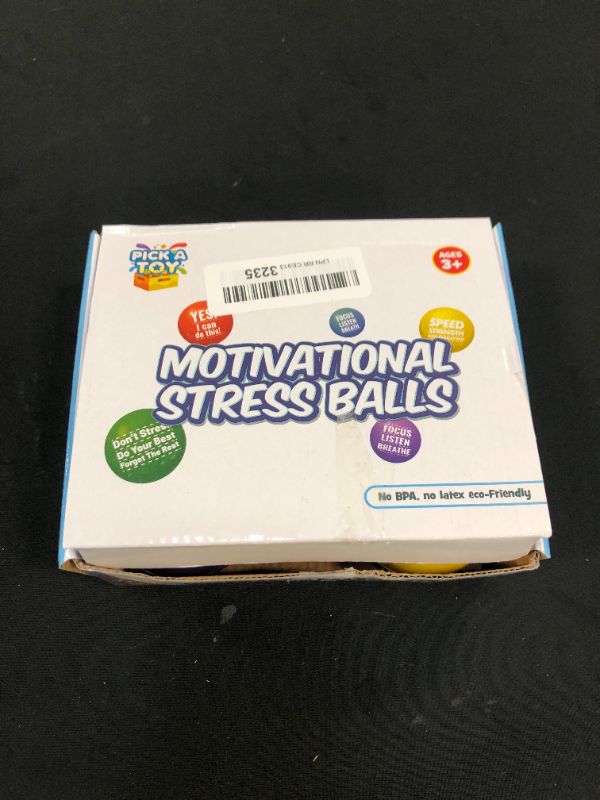 Photo 2 of PICK A TOY 5-Pack Motivational Stress Balls for Kids and Adults Promote Anxiety and Stress Relief | Motivate and Inspire Students, Staff, Teams | Squishy, Assorted Colors
