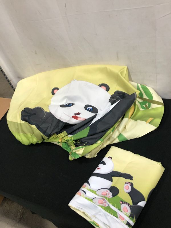 Photo 2 of panda set baby bed cover and 2 pillow covers