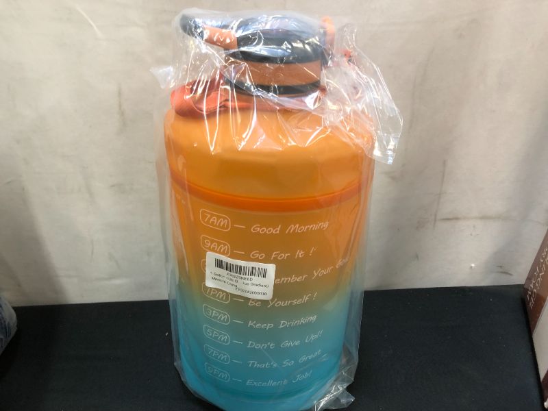 Photo 1 of 1 gallon running water bottle with time stamp 